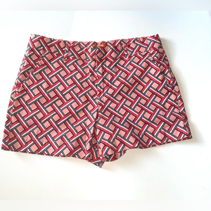 Joe Fresh geometric print stretchy dressy shorts Women’s size 2 Like New‎